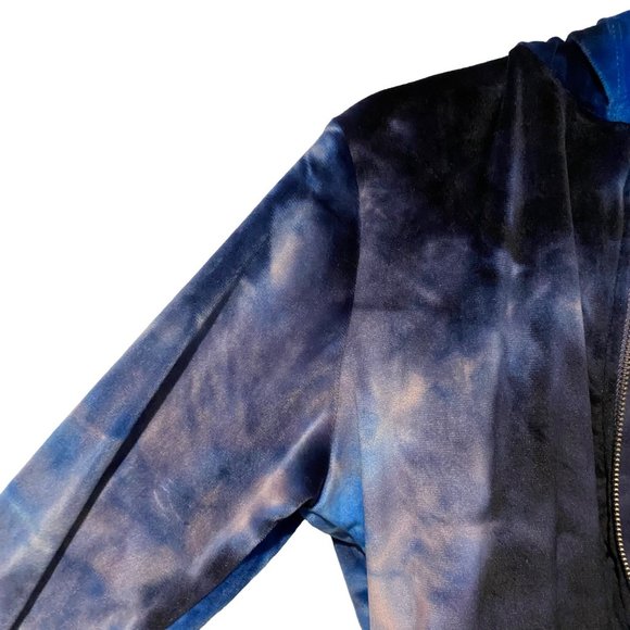 NWT Jolie and Joy YOUTH size Large jacket and pant set blue tie dye pattern - Picture 5 of 11